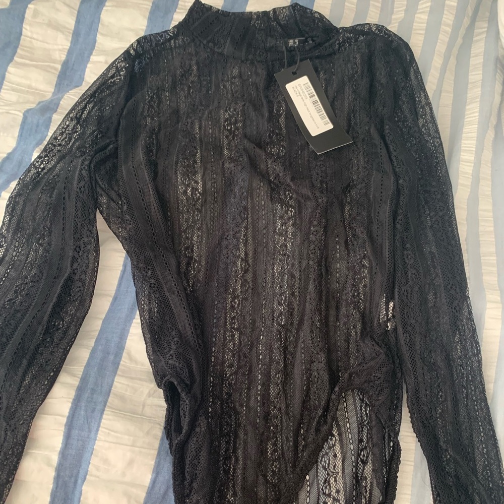 NWT Nasty Gal Sheer Bodysuit